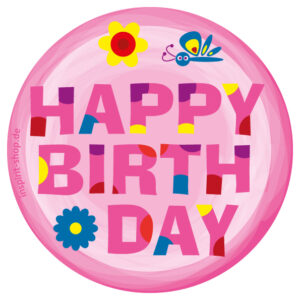 Aufkleber Birthday Mädchen