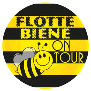 Aufkleber Flotte Biene on Tour
