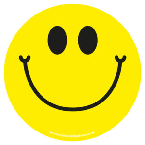 Aufkleber Smiley