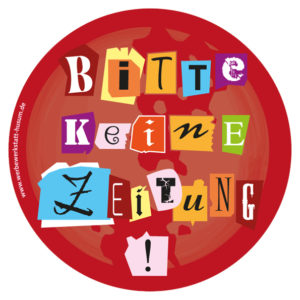 Aufkleber Keine Zeitung