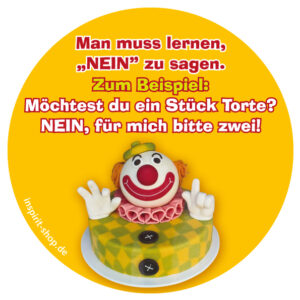 Aufkleber Nein sagen