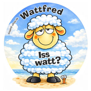 Aufkleber Wattfred