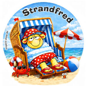 Aufkleber Strandfred
