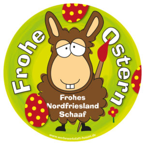 Aufkleber Osterschaf
