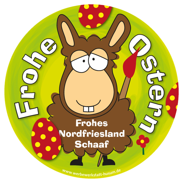 Aufkleber Osterschaf