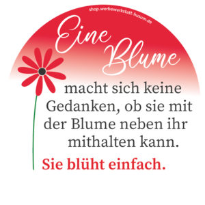 Aufkleber Blume
