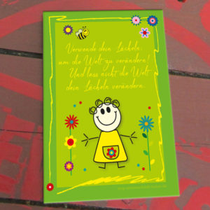 Schildchen Welt verändern