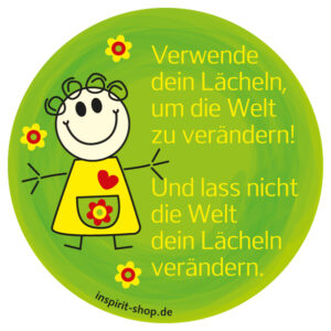 Aufkleber Welt verändern