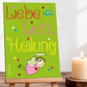 Schildchen Liebe Licht Heilung