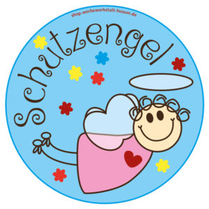 Aufkleber Schutzengel