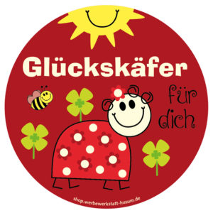 Aufkleber Glückskäfer