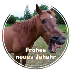 Aufkleber Frohes neues Jahr