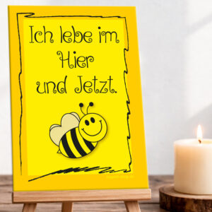 Schildchen Hier und Jetzt