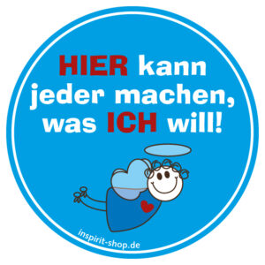 Aufkleber Machen was ich will Engelchen