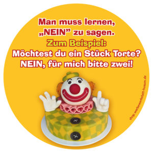 Aufkleber Nein sagen