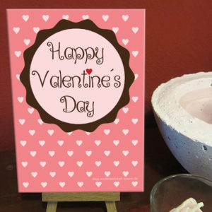 Schildchen Valentinstag