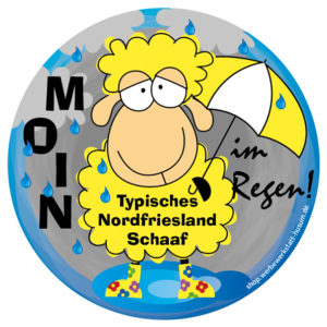 Aufkleber Typisches Nordfrieslandschaf