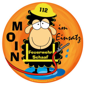 Aufkleber Feuerwehrschaf