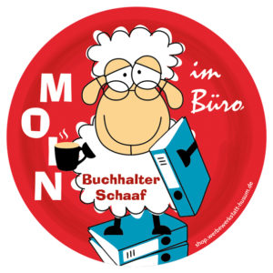 Aufkleber Büroschaf