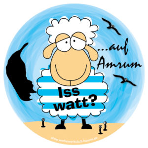 Aufkleber Nordfrieslandschaf auf Amrum