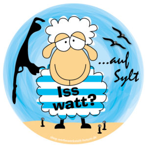 Aufkleber Nordfrieslandschaf auf Sylt