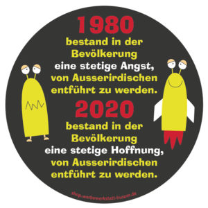 Aufkleber Außerirdische