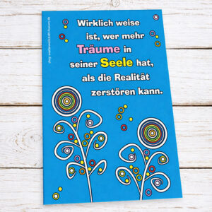 Schildchen Träume in der Seele