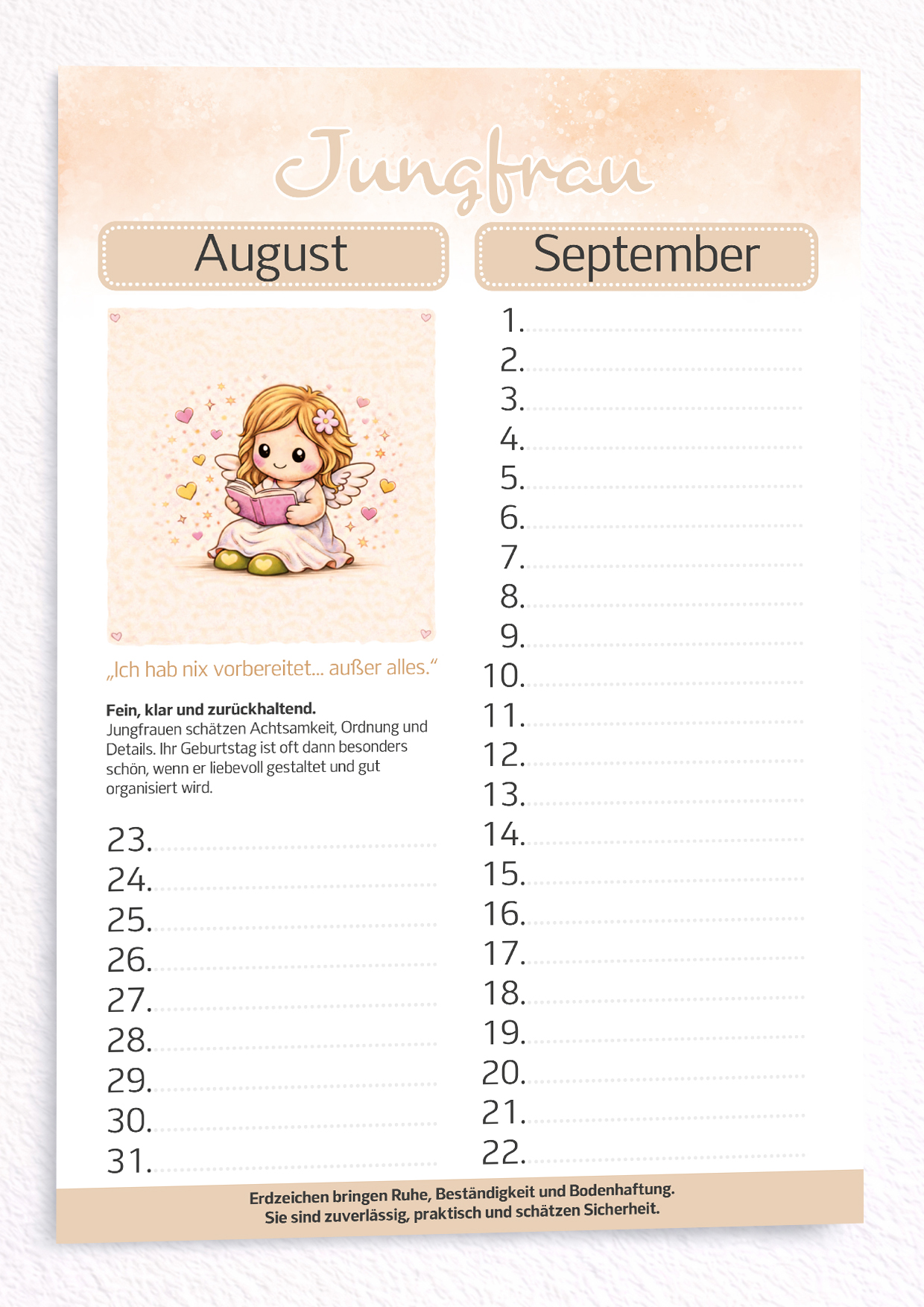 Sternzeichen Geburtstagskalender – Bild 4