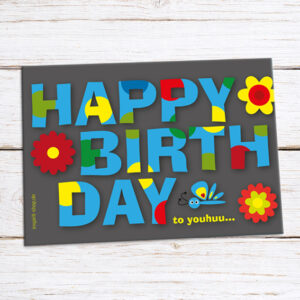 Schildchen Birthday Jungs blau