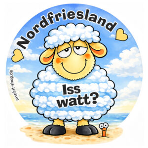 Aufkleber Love Nordfriesland